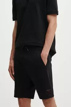 Хлопковые шорты Hugo, черный