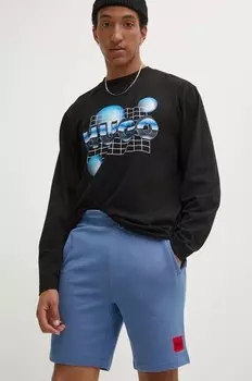 Хлопковые шорты Hugo, синий