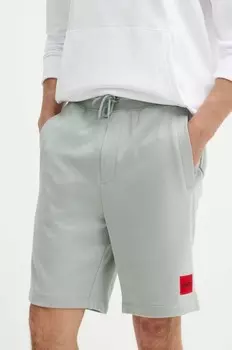 Хлопковые шорты Hugo, зеленый