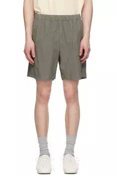 Хлопковые шорты из тенселя Norse Projects, хаки