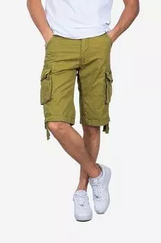 Хлопковые шорты Jet Short 191200 440 Alpha Industries, коричневый