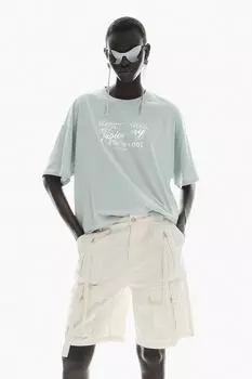 Хлопковые шорты карго H&M, бежевый