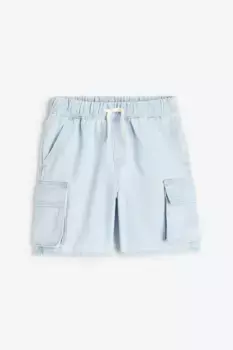 Хлопковые шорты карго H&M, синий