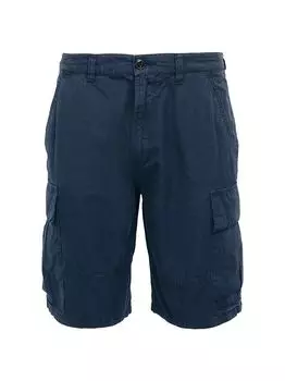 Хлопковые шорты карго из рипстопа Barbour, нави