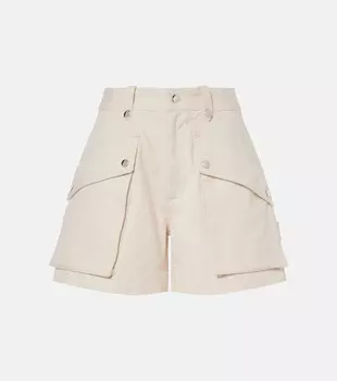 Хлопковые шорты-карго Jemmy Marant Etoile, экрю