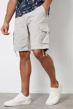 Хлопковые шорты карго Threadbare, экрю