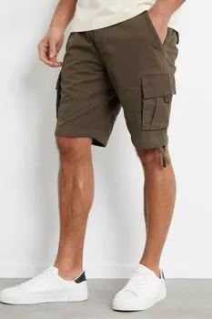 Хлопковые шорты карго Threadbare, коричневый