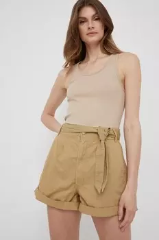 Хлопковые шорты KAYLEE SHORT Pepe Jeans, зеленый