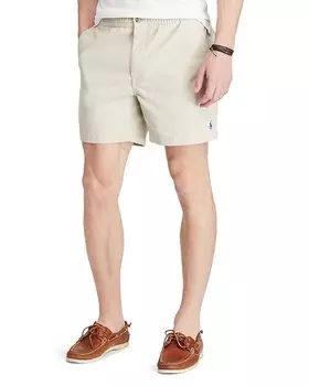 Хлопковые шорты классического кроя 6 дюймов Polo Ralph Lauren Prepster, коричневый/бежевый