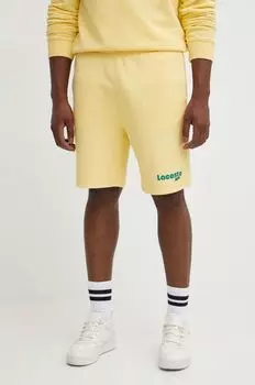Хлопковые шорты Lacoste, желтый