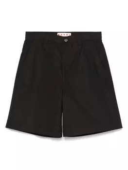 Хлопковые шорты Marni, черный