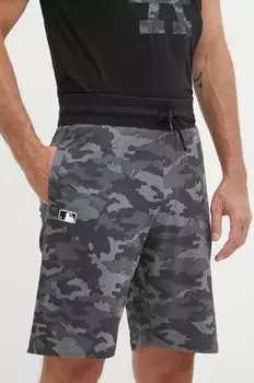 Хлопковые шорты MLB Los Angeles Dodgers 47 brand, серый