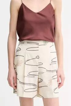 Хлопковые шорты Mm, бежевый