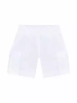 Хлопковые шорты Moncler, белый