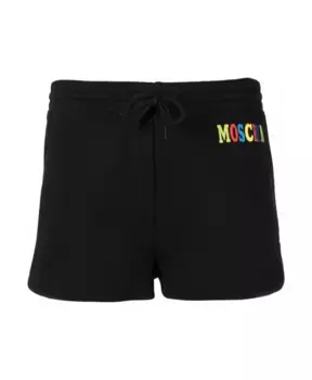 Хлопковые шорты Moschino, черный