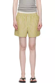 Хлопковые шорты на резинке Ami Paris, мультиколор