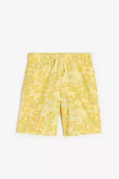Хлопковые шорты на резинке H&M, желтый