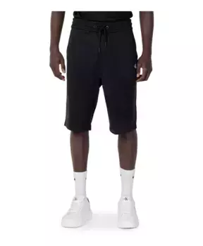 Хлопковые шорты на шнуровке Calvin Klein Jeans, черный