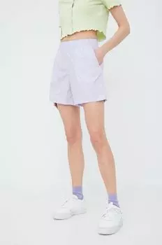 Хлопковые шорты Noisy May, фиолетовый