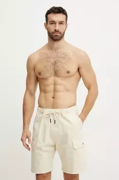 Хлопковые шорты Oas, бежевый