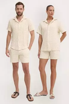 Хлопковые шорты OAS, бежевый