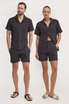 Хлопковые шорты Oas, черный