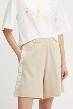 Хлопковые шорты Pinko, бежевый