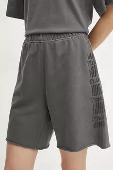 Хлопковые шорты Pinko, серый