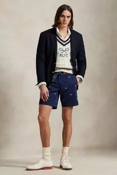 Хлопковые шорты Polo Ralph Lauren, темно-синий