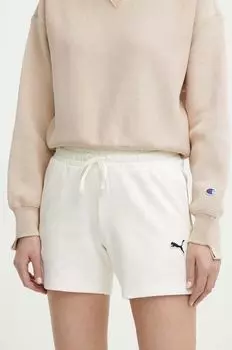 Хлопковые шорты Puma, бежевый