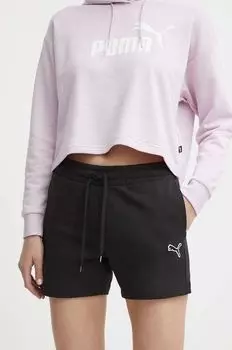 Хлопковые шорты Puma, черный