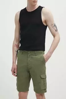 Хлопковые шорты Quiksilver, зеленый