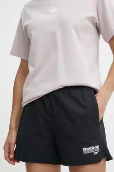 Хлопковые шорты Reebok, черный