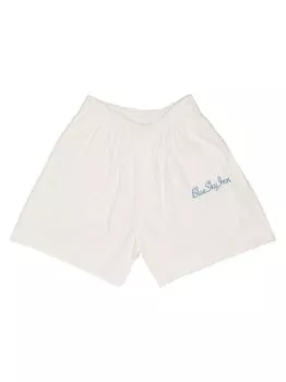 Хлопковые шорты с логотипом Blue Sky Inn, белый