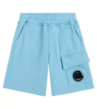 Хлопковые шорты с логотипом C.P. Company, синий