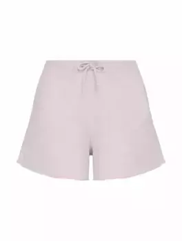 Хлопковые шорты с логотипом Ganni, фиолетовый