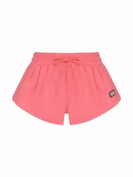 Хлопковые шорты с логотипом MSGM