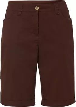 Хлопковые шорты с мягким принтом и удобным поясом Bpc Bonprix Collection, коричневый