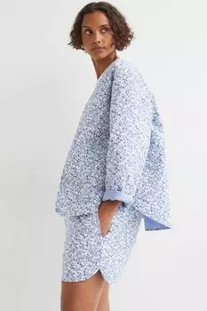Хлопковые шорты с подкладкой H&amp;M, белый/цветочный