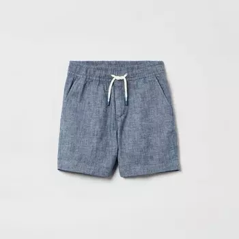 Хлопковые шорты с завязками на шнурке Gap, синий