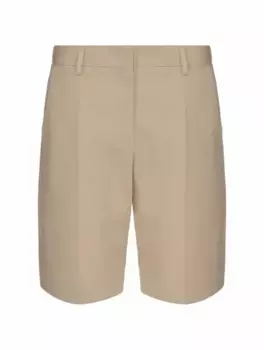 Хлопковые шорты со стрелками Valentino Garavani, бежевый
