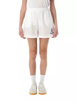 Хлопковые шорты Sporty & Rich, белый