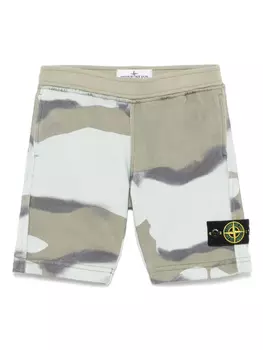 Хлопковые шорты Stone Island Junior, синий