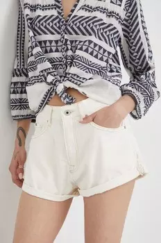 Хлопковые шорты SUZIE Pepe Jeans, бежевый