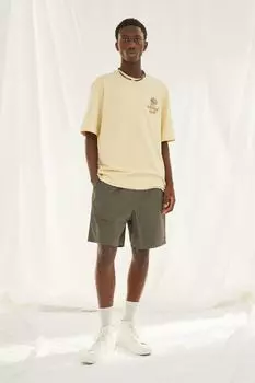 Хлопковые шорты свободного кроя H&amp;M, темно-зеленый хаки