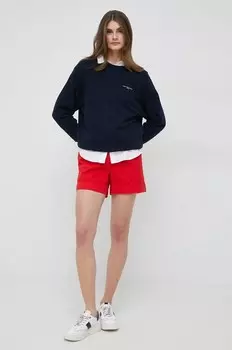 Хлопковые шорты Tommy Hilfiger, красный
