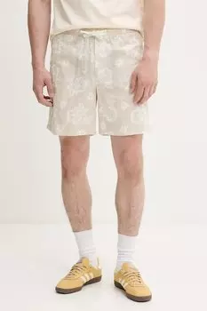 Хлопковые шорты Tommy Jeans, бежевый