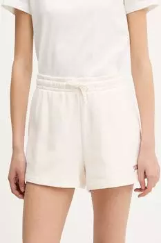 Хлопковые шорты Tommy Jeans, бежевый