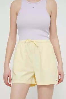 Хлопковые шорты Tommy Jeans, желтый