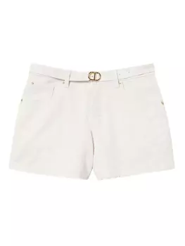 Хлопковые шорты TWINSET, белый